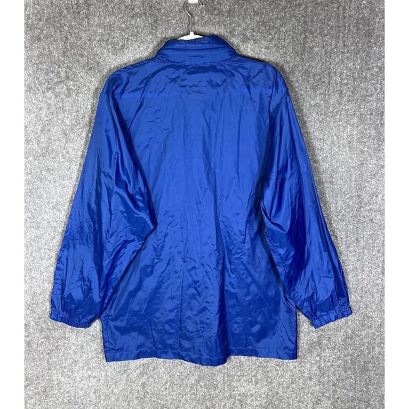 Weekender Casual Lifestyle Packable Windbreaker Jacket Coat Mens Size Large Blue - Picture 2 of 16